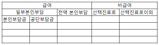 진료비 영수증 예시